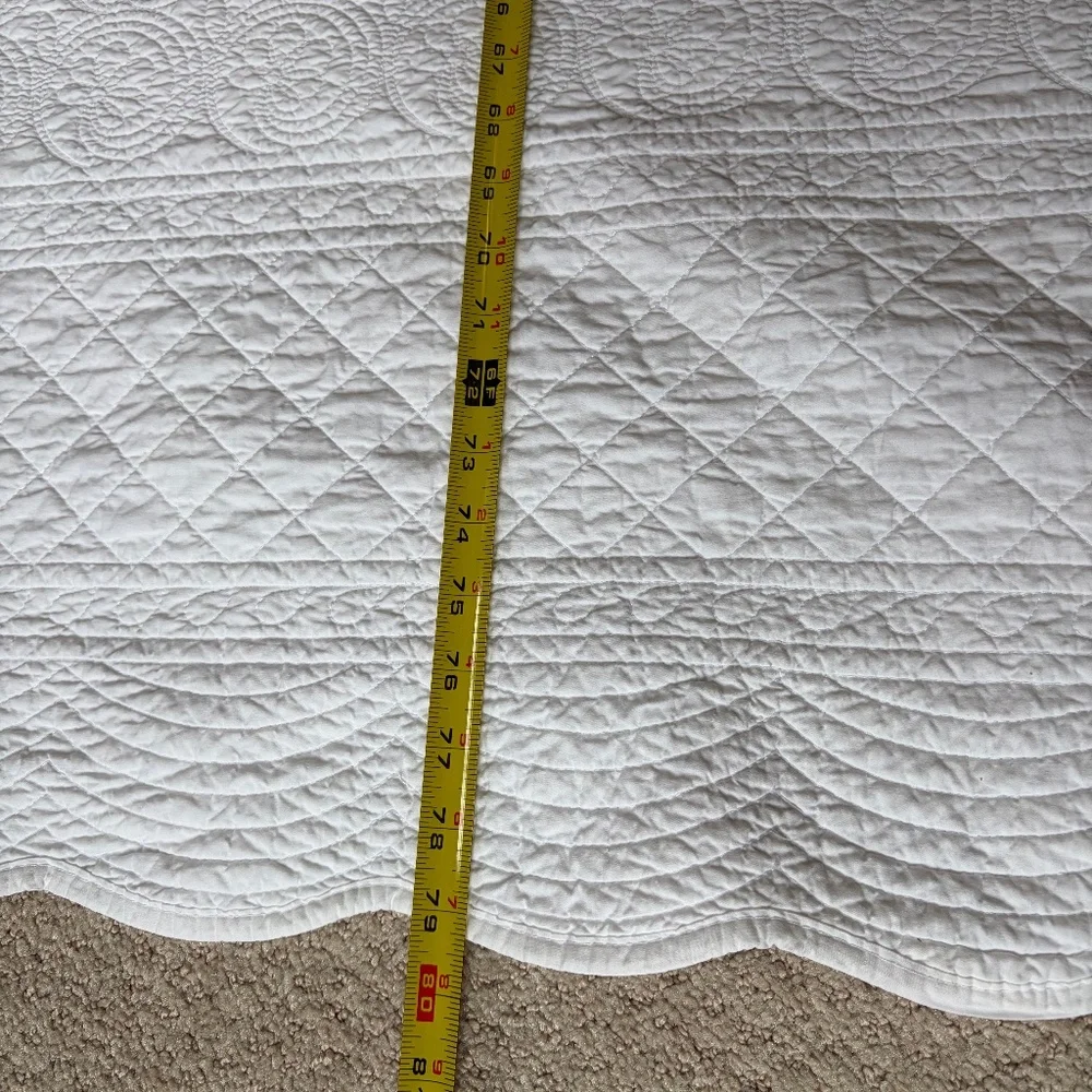 Simply Shabby Chic F/Q 3 piece coverlet set White